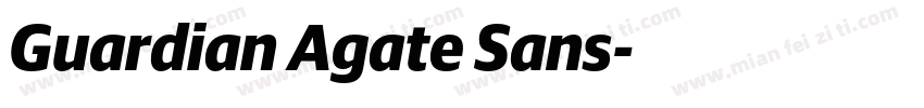 Guardian Agate Sans字体转换